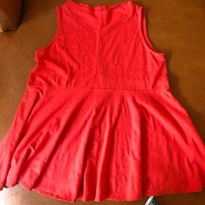 Anthropologie  - Mock Neck - Boat Neck - Sleeveless Top - Baby Doll - Worn Twice